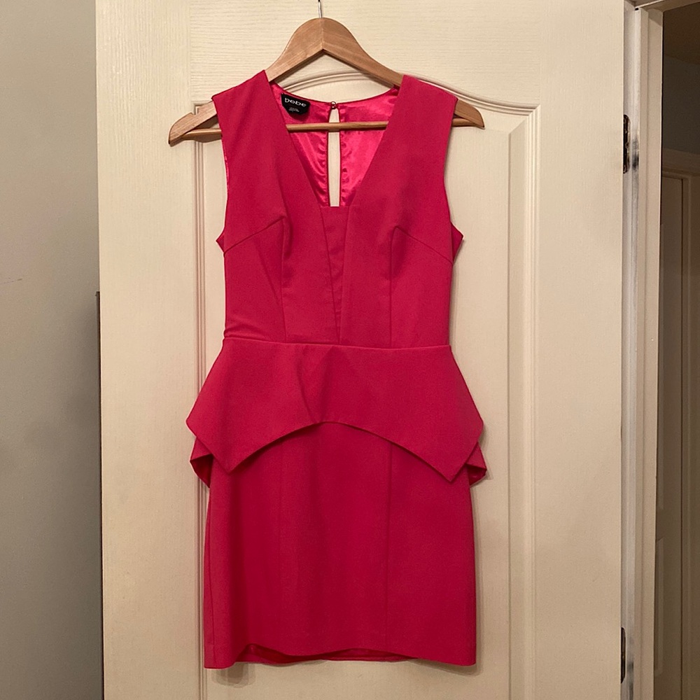 Pink bebe cocktail/formal mini dress! Size 6